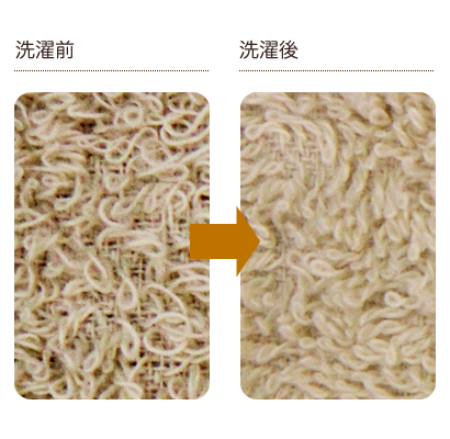 洗濯前後の比較