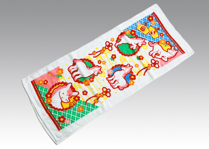 2026 御年賀タオル 干支【紅梅】